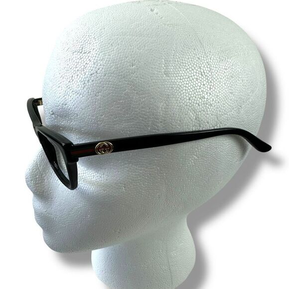 Gucci Women's Eyeglasses Style 3562 Rectangular Frame Black Secretary Academia - Picture 3 of 8